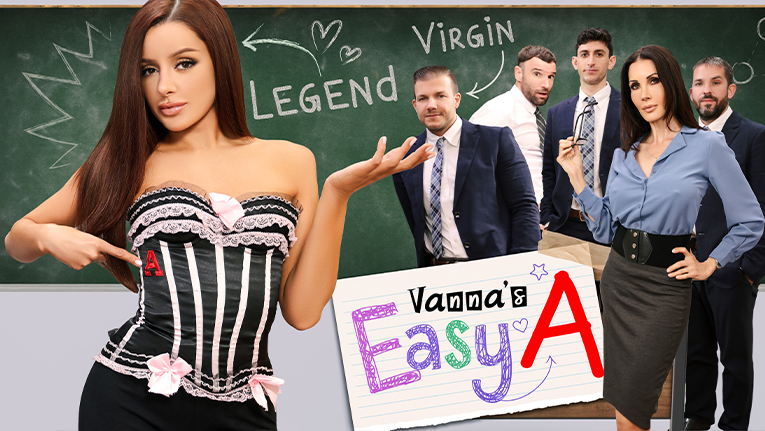TeamSkeet VIP / Alexis Abbey, Vanna Bardot, Shay Sights, Nick Strokes, Daniel Shar, Codey Steele, Ryan Mclane, Alex Legend / Vanna's Easy A / 12.08.2023
